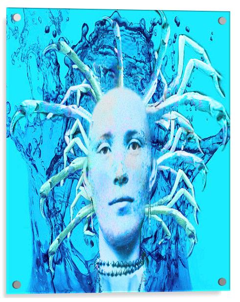 Blue Scorpion Acrylic by Matthew Lacey