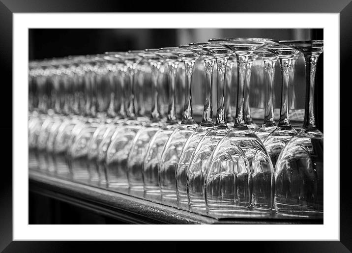Wine Glasses Framed Mounted Print by Keith Thorburn EFIAP/b