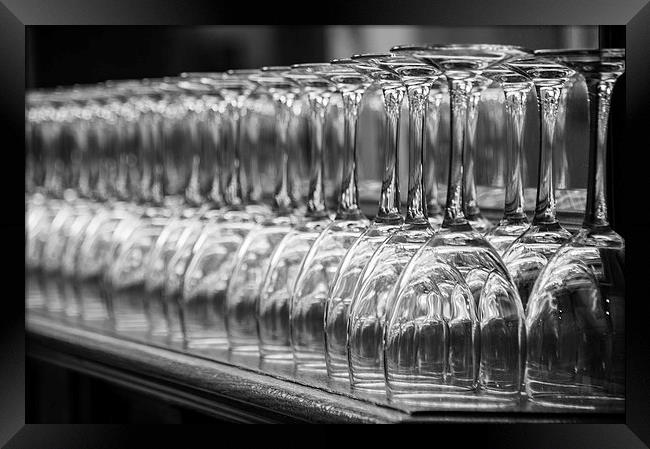 Wine Glasses Framed Print by Keith Thorburn EFIAP/b