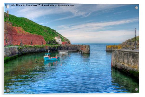Porthgain Harbour, Pembrokeshire Acrylic by Martin Chambers
