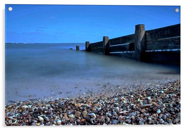 Allhallows Beach Acrylic by Richard Cruttwell