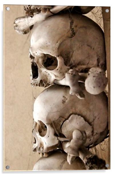 Sedlec Ossuary, Czech Republic Acrylic by Richard Cruttwell