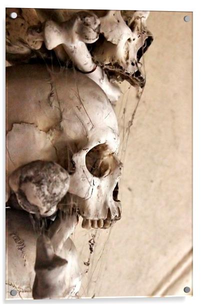 Sedlec Ossuary, Czech Republic Acrylic by Richard Cruttwell