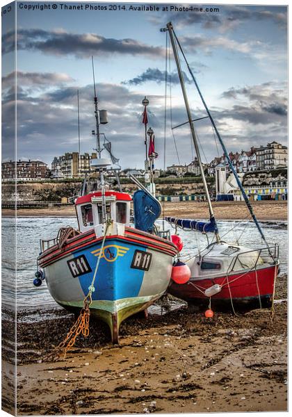 Boats in the Harbour Canvas Print by Thanet Photos