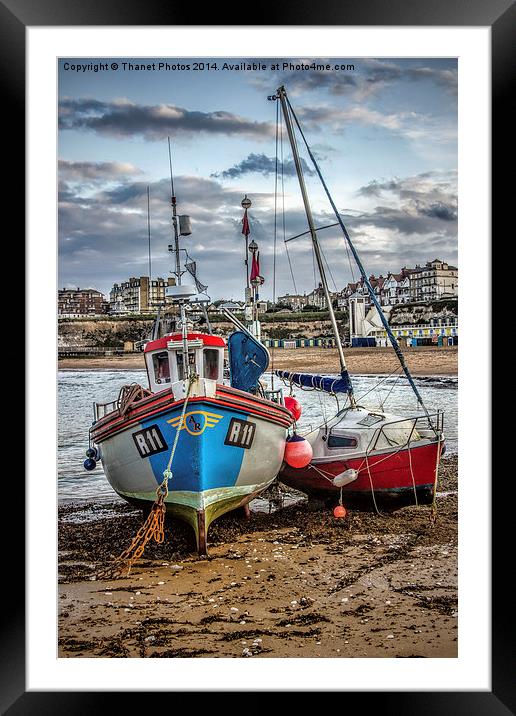 Boats in the Harbour Framed Mounted Print by Thanet Photos