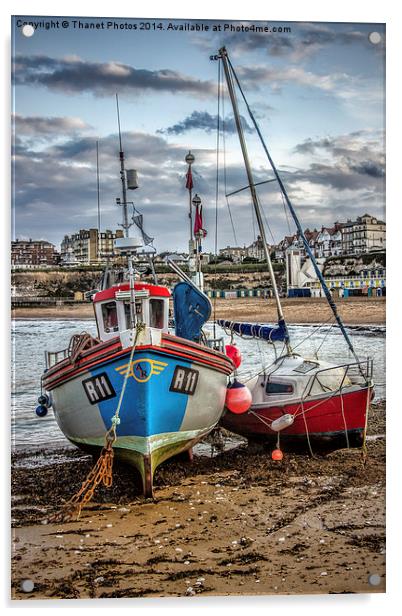 Boats in the Harbour Acrylic by Thanet Photos