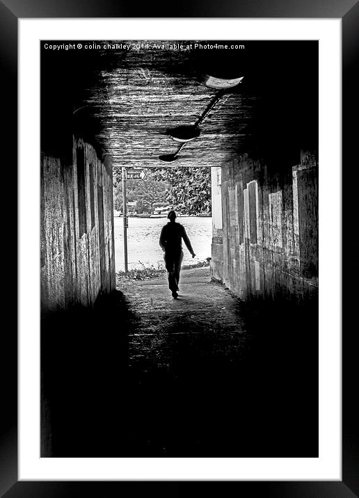 Harsh Urban Framed Mounted Print by colin chalkley