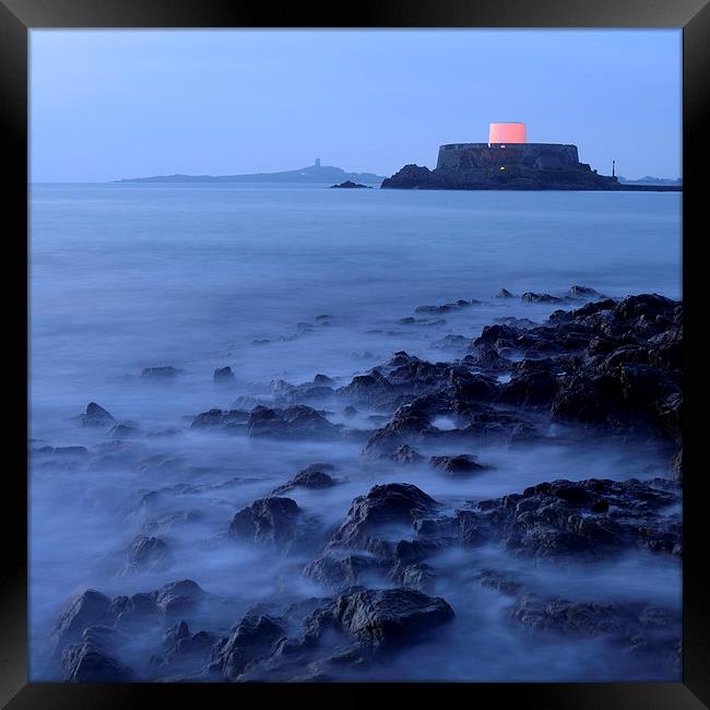 Misty Evening in Guernsey Framed Print by Rob Smith