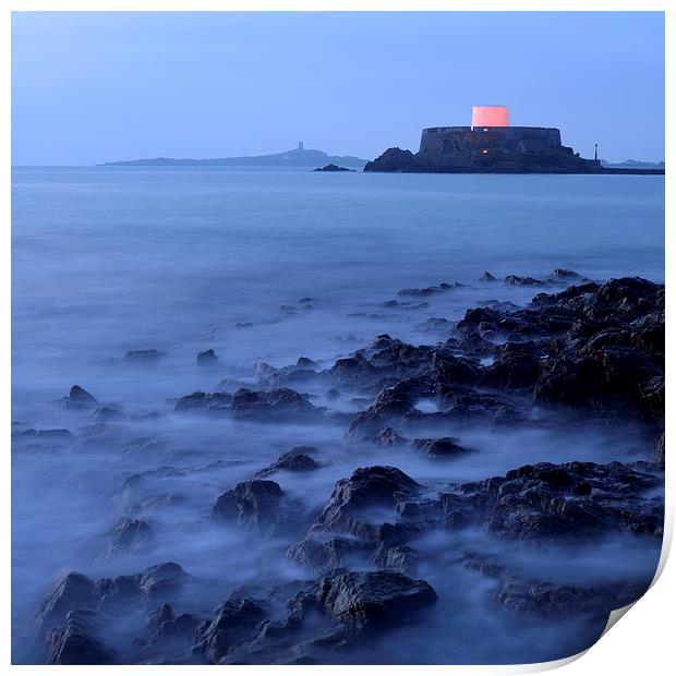 Misty Evening in Guernsey Print by Rob Smith