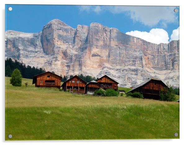 Beautiful Landscape,   Trentino aldo adige Acrylic by Daniel Kesh