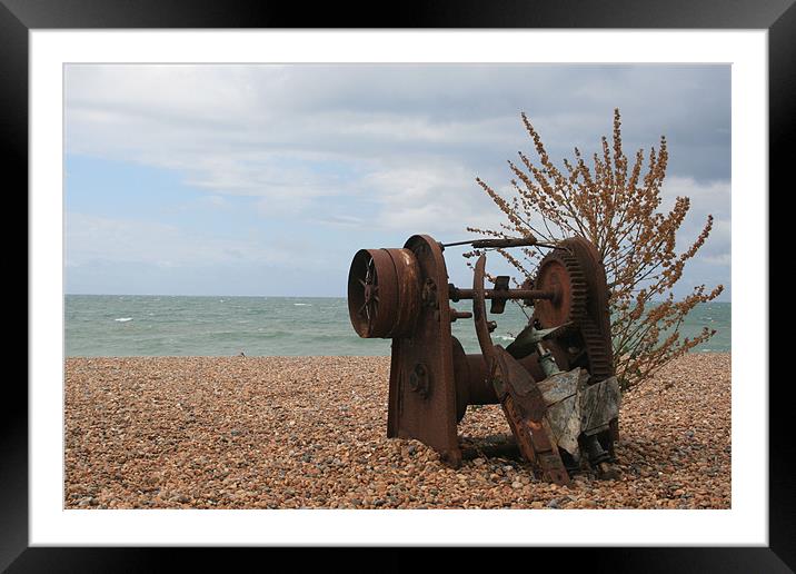 Old Beach Junk Framed Mounted Print by Martin 2Williamson