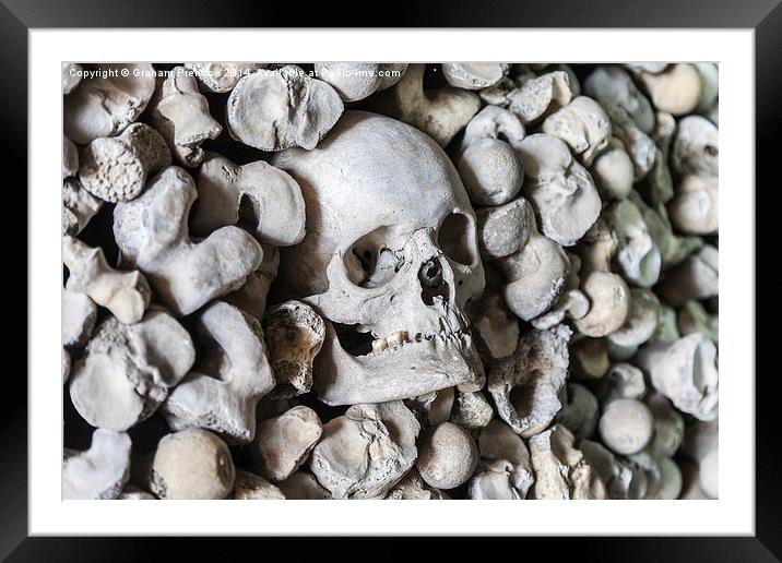 Skull Framed Mounted Print by Graham Prentice
