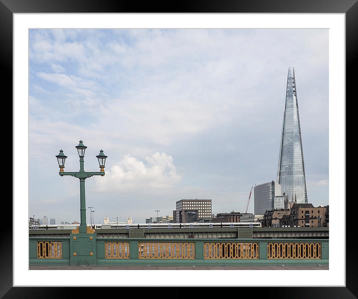The Shard From Southwark Bridge Framed Mounted Print by LensLight Traveler