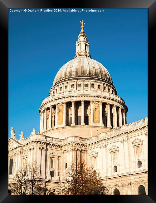 St Pauls Cathedral Framed Print by Graham Prentice