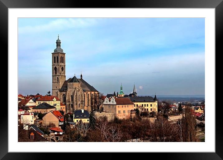 Overlooking Kutna Hora Framed Mounted Print by Richard Cruttwell
