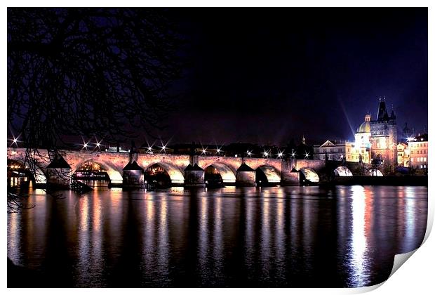 Charles Bridge, Prague Print by Richard Cruttwell
