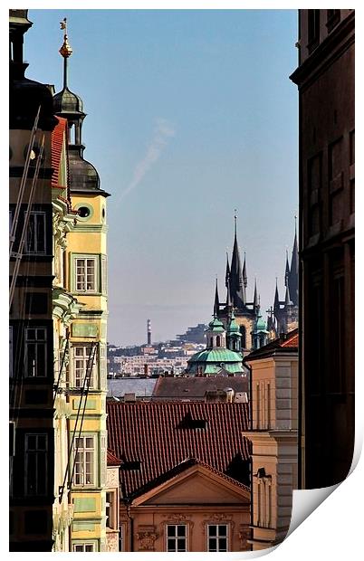 Prague Cityscape Print by Richard Cruttwell