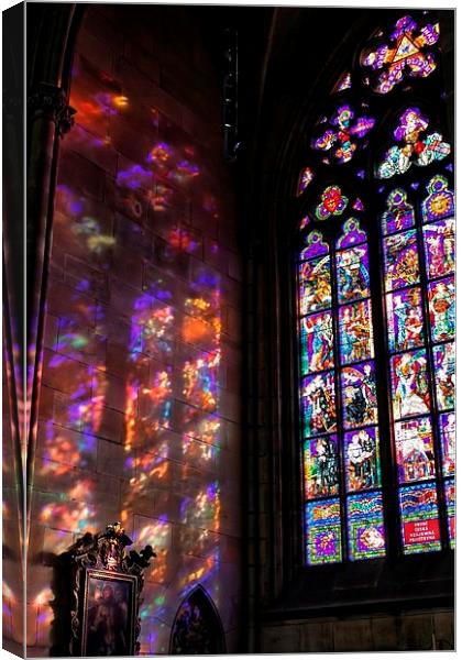 Inside St Vitas Cathedral Canvas Print by Richard Cruttwell