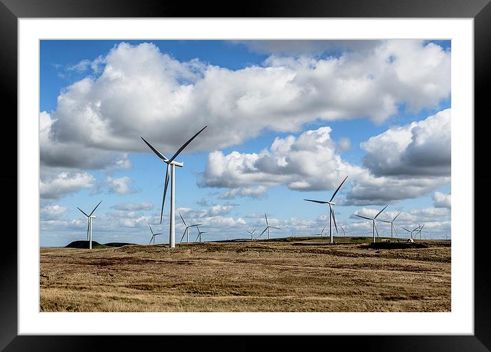 Whitelee Wind Farm Framed Mounted Print by Michael Moverley