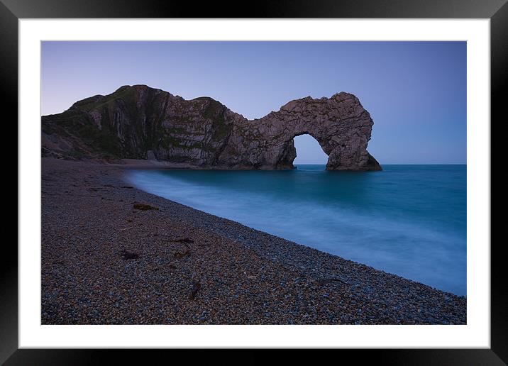 Durdle Door Framed Mounted Print by James Mc Quarrie