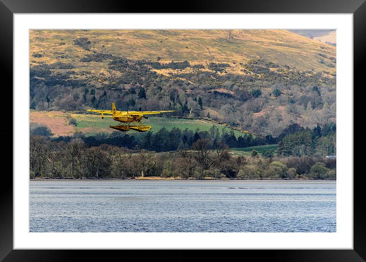 Sea Plane at Loch Lomond Framed Mounted Print by Michael Moverley
