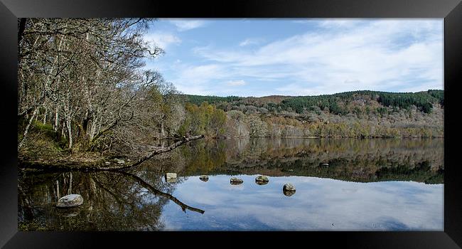 Reflections on Loch Achilty Framed Print by Michael Moverley