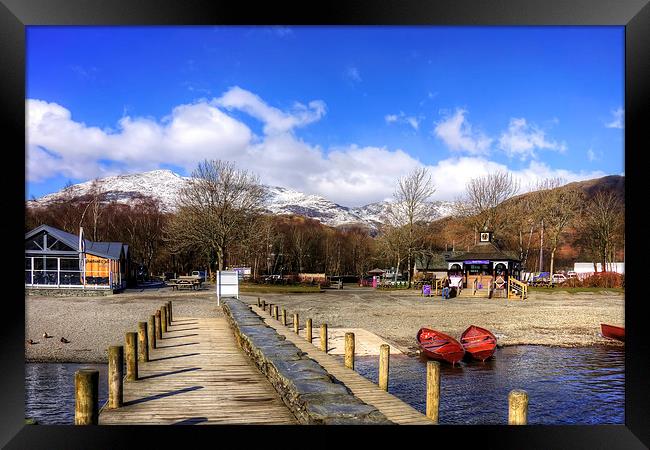 Coniston Shore Framed Print by Tom Gomez