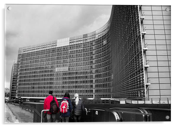 Berlaymot building Acrylic by Mariana Creanga