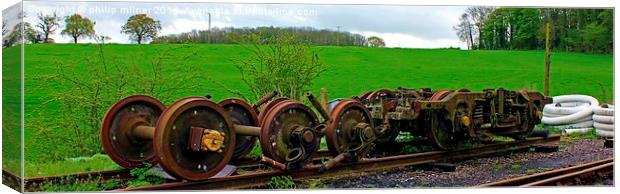 Spare Carriage Wheels Canvas Print by philip milner