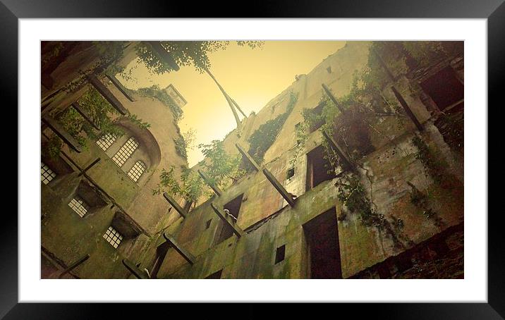 Bodmin Gaol, Looking Up Framed Mounted Print by Lisa PB