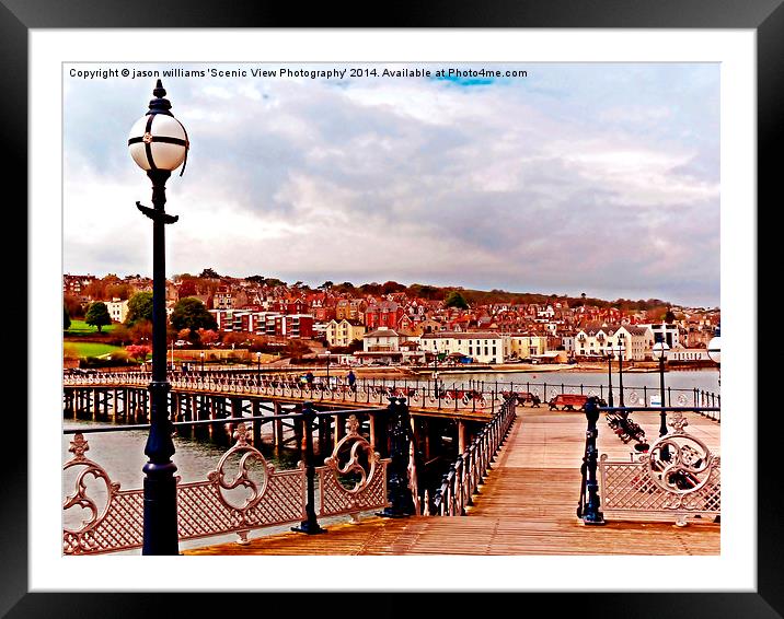 Swanage Pier. Framed Mounted Print by Jason Williams