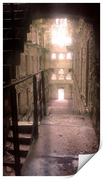 Bodmin Gaol, Missing Floors Print by Lisa PB