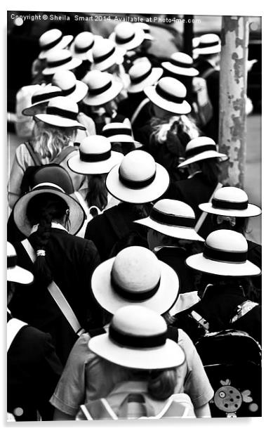 Sea of Hats Acrylic by Sheila Smart