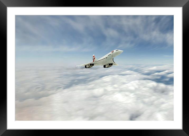 Concorde Legend Framed Mounted Print by J Biggadike
