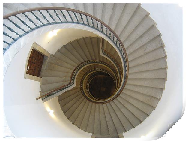 Amazing staircase Print by Jill Swain
