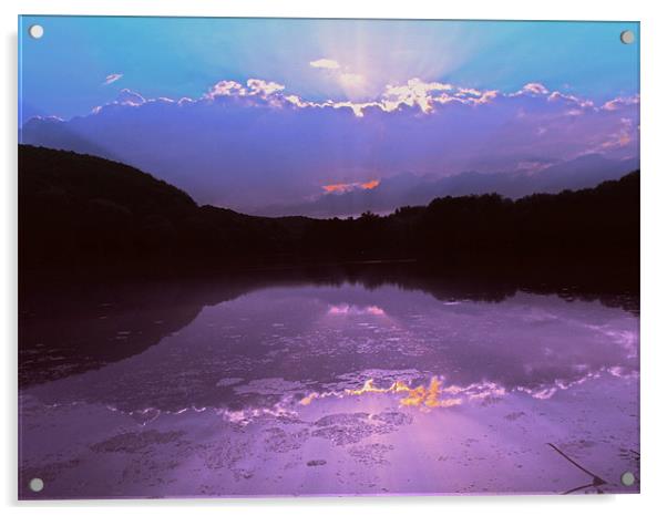 The Lake Acrylic by Ferenc Kalmar