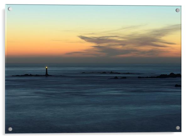 Hanois Lighthouse at Dusk Acrylic by Rob Smith