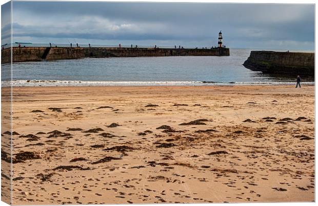 Seaham Harbour Canvas Print by Oliver Porter