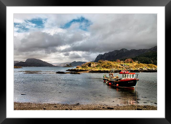 Boat at Plockton Framed Mounted Print by Jacqi Elmslie