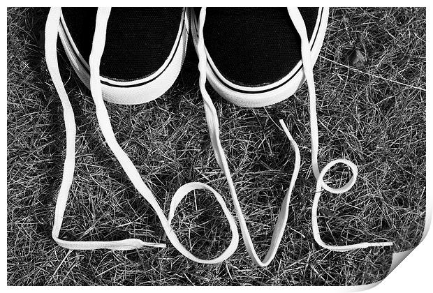 The love of shoes Print by Tracy Smith