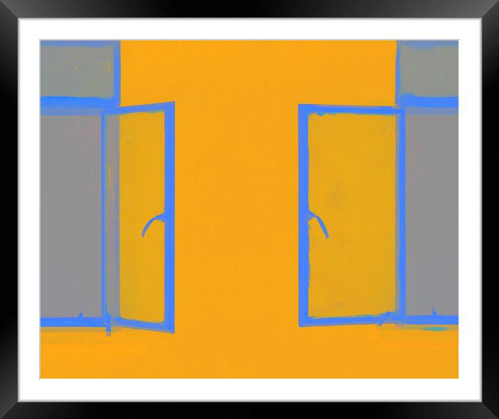 Open Windows Framed Mounted Print by Stephen Maxwell
