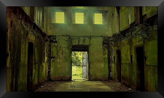 Bodmin Gaol, The Way Out Framed Print by Lisa PB