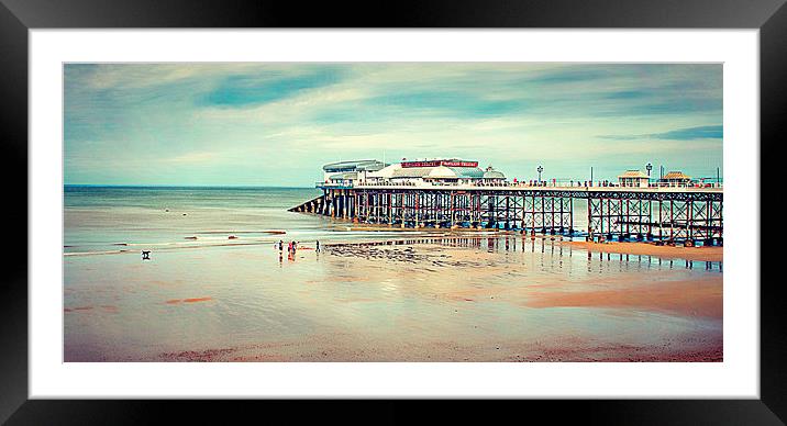 Cromer Pier. Framed Mounted Print by Rosanna Zavanaiu