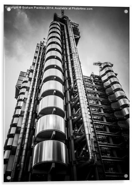 Lloyds Building Acrylic by Graham Prentice