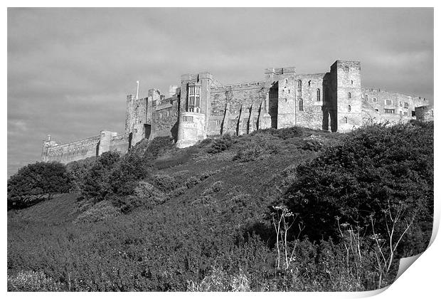 Bamburgh Castle Print by Geoff Pickering