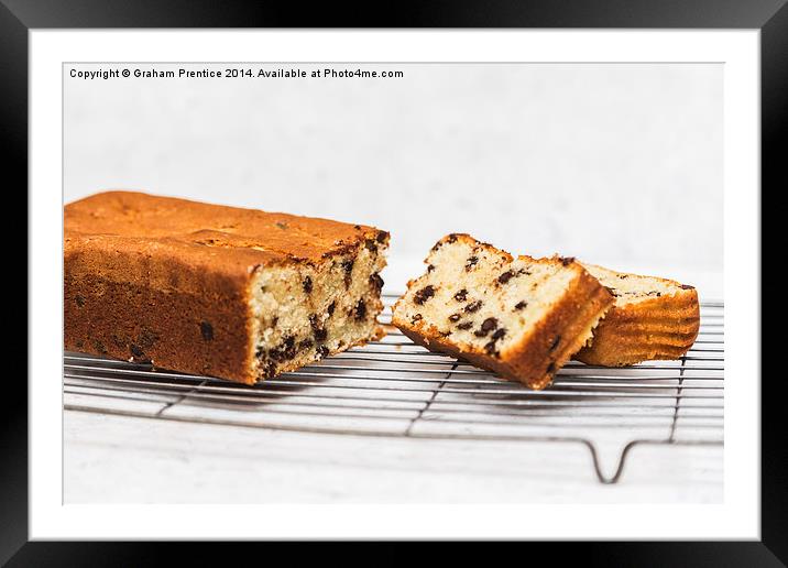 Chocolate Chip Cake Slices Framed Mounted Print by Graham Prentice