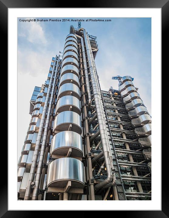 Lloyds Building Framed Mounted Print by Graham Prentice