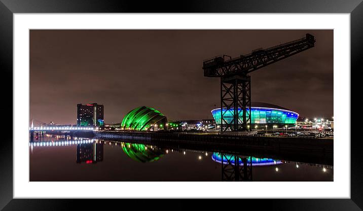 Reflections at Finnieston Quay, Glasgow Framed Mounted Print by Michael Moverley