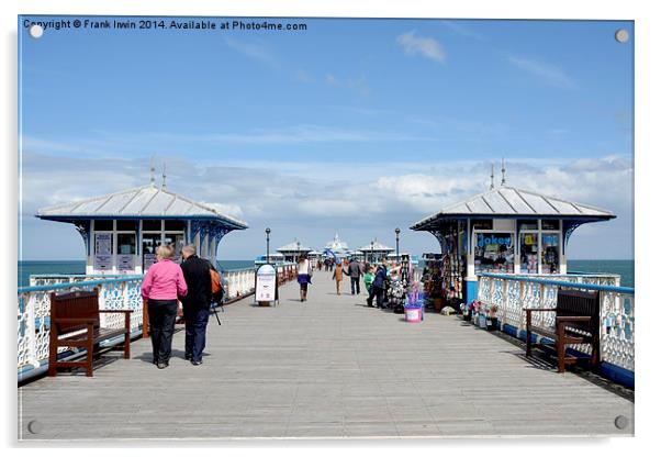 General view along Llandudno Pier Acrylic by Frank Irwin