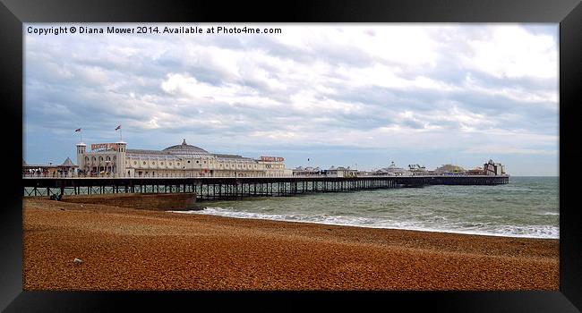 Brighton Pier Framed Print by Diana Mower